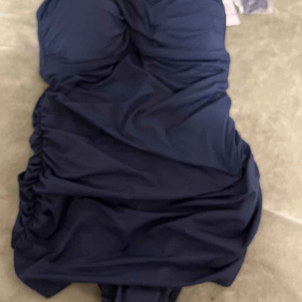 Anne Cole Signature Navy Swimsuit - Picture 8 of 9